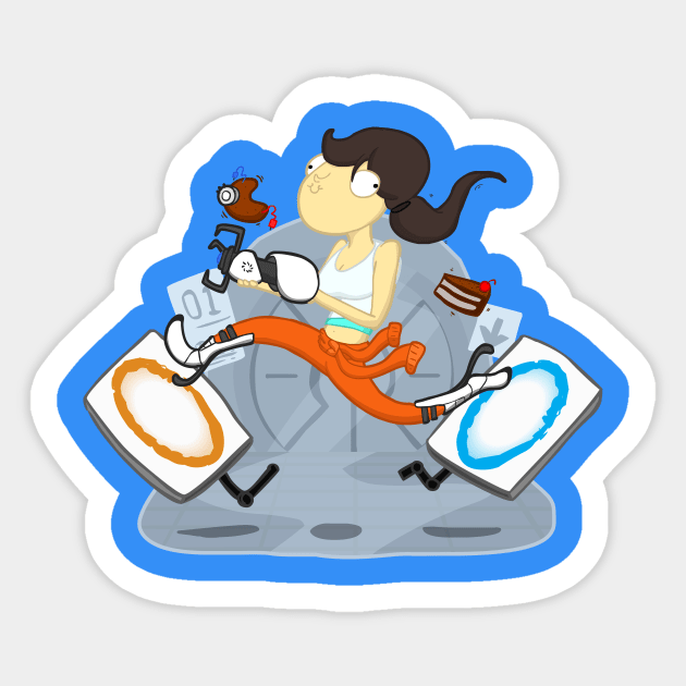 She heard there was cake! Sticker by Aniforce